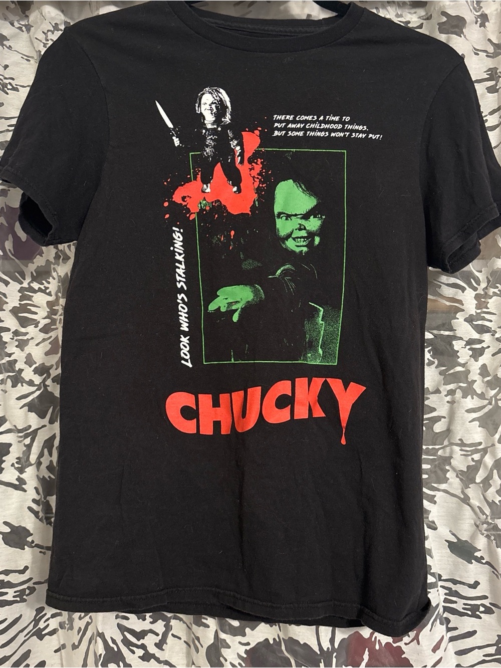 Chucky Graphic Horror Tee - Black